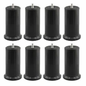 Keson 8 Adet 10 cm Siyah Plastik Mobilya Baza Tv Ünitesi Yükseltme Ayağı Destek Ayağı thumbnail 1