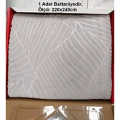 Padişah Embos Kutulu Çift Kişilik Vizon Battaniye (220x240)-Gri - 2
