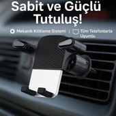 Hava Menfezi Uyumlu Yarı Otomatik Akrilik Gövde Sahip Çift Kilitlemeli Araç İçi Telefon Tutucu - 5