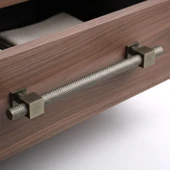 Antik Martel Metal Mobilya Kulp 160 mm Mobilya Çekmece Dolap Kapak Kolu Dayanıklı Tasarım Kulpu thumbnail 7