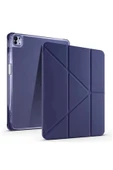 Litae Trend BFS  iPad Pro 13 (2024) Kılıf Kalemlikli Mars Tablet Kılıfı - Lacivert thumbnail 1