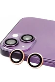 Litae Trend BFS  iPhone 15 Plus Raze Metal Kamera Lens - Pembe - 1