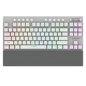 Rampage BERU Beyaz 2.4G + BT Wireless RED SWITCH Mekanik Gaming Oyuncu Klavye Slim Low Profile RGB TKL - 2