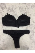 Venüs Desteksiz Telli Dolgusuz Straplez Lotus Sütyen Külot Takımı thumbnail 3