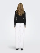 ONLY Bayan V Yaka Örme İnce Kazak 15333990 thumbnail 4