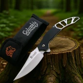 AlsepeteAvm A3390-A Fixed Blade Black Auto Kamp Çakısı - 1