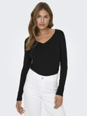 ONLY Bayan V Yaka Örme İnce Kazak 15333990 thumbnail 1