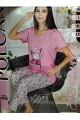 Polcan Kısa kollu Pijama Takımı Yazlık homewear thumbnail 2