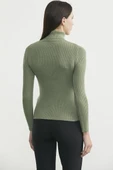 Tam Balıkçı Fitilli Basic Triko Kazak - Çağla Yeşili thumbnail 6