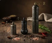 LUDIA Zamak Metal Kalay Renk 3 lü Set Karabiber,Kahve,Çörek Otu El Değirmeni Öğütücü Grinder S2 - 1