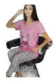 Polcan Kısa kollu Pijama Takımı Yazlık homewear thumbnail 3