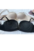 UMT Underwear Dolgulu El Destekli Lazer Kesim Göğüs Dekoltesi İpli Ayarlanabilen Double Push Up Sütyen thumbnail 3