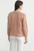Pamuklu Yumoş Triko Hırka - Pudra thumbnail 6