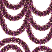 Mor Turuncu Renk 4 Cm Genişlik Garland Çift Renk Sim Süs 180 Cm thumbnail 1