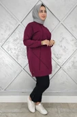 KADIN DÜĞME DETAYLI TESETTÜR TUNİK thumbnail 1