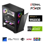 ETERNAL POWER  RYZEN 9 9950X3D 64GB DDR5 1TB M.2  RTX 4060 Tİ B650 WIFI 750W 240M thumbnail 1