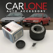 Toyota Corona-Efsane Kasa Corolla Sabit Göbek-35cm Sarı Drifting Momo Spor Direksiyon - 2