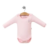 Babytoo Bebek & Çocuk %100 Pamuklu Düz Uzun Kollu Çıtçıtlı Body & Zıbın Pembe 92 cm 2 Yaş BBYT.BPMB.9202 - 1