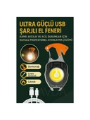 Yeni Nesil Kamp Feneri Çok Fonksiyonlu Fener Anahtarlık USB Çakmaklı Cam Kırıcı Kemer Kesici Açacak thumbnail 2