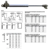 Ayarlanabilir Dolap Amortisörü Beyaz 80 N Gazlı Piston Kapak Hidroliği Tutacağı Kapak Yavaşlatıcı thumbnail 4