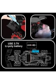 Sesli Işıklı Şarjlı 1:10 Büyük Ölçek Kumandalı Duman Atan Full Fonksiyon F1 Araç RC Oyuncak Araba thumbnail 7