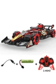 Sesli Işıklı Şarjlı 1:10 Büyük Ölçek Kumandalı Duman Atan Full Fonksiyon F1 Araç RC Oyuncak Araba thumbnail 3