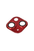 Litae Trend BFS  iPhone 13 Pers Alüminyum Kamera Lens - Kırmızı - 4