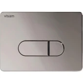 Visam Slim 80 Asma Klozet Gömme Rezervuar + Visam Siena Mat Krom Buton thumbnail 3