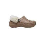 Crocs Classic Platform Fuzz Lined Clog Kadın Terlik 212854 thumbnail 1