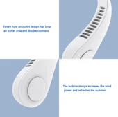 Boyun Askılı Giyilebilir Kablosuz Şarjlı Taşınabilir Soğutucu Boyun Fanı - 9