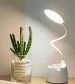 Şarjlı 24 Led Çalışma Okuma Işığı Kademeli Masa Lambası Ayarlanabilir Renk Tonu Ve Parlaklık - 2