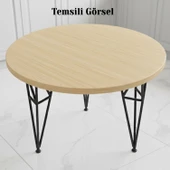 Rüzgar 4 Adet 71 cm Siyah Metal Masa ve Sehpa Ayağı Dayanıklı Mobilya Destek Yükseltici Ayak Modern thumbnail 7