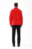 2AS Saka Tam fermuarlı Erkek Polar Sweatshirt Kırmızı - 3