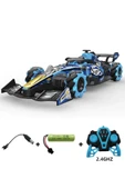 Sesli Işıklı Şarjlı 1:10 Büyük Ölçek Kumandalı Duman Atan Full Fonksiyon F1 Araç RC Oyuncak Araba thumbnail 4
