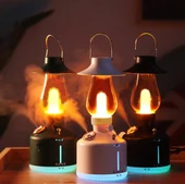 Hava Nemlendirici Buhar Makinası Led Işıklı Aroma Difüzörü Vintage Lamba Model 280ml - 5