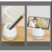 Şarjlı 24 Led Çalışma Okuma Işığı Kademeli Masa Lambası Ayarlanabilir Renk Tonu Ve Parlaklık - 3