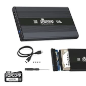 Ropcomp 2.5" USB 2.0 Sata Harici Harddisk Kutusu Metal thumbnail 1
