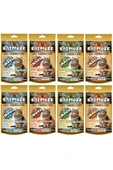 CatMozz Crunch Dışı Çıtır İçi Yumuşak Kedi Ödül Bisküvisi Karışık 8 Adet X 50 Gr - 1