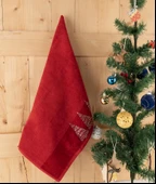 Pamuklu 2'li 45x70 cm Lüks & Modern Nakışlı Hediyelik Havlu Seti Baveno thumbnail 5