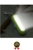 Premium Taşınabilir Kamp Okul Güçlü Işık Aydınlatma 3 Modlu Pilli Sarı Mini Led Anahtarlık El Feneri - 2
