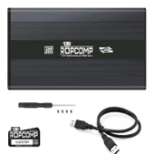 Ropcomp 2.5" USB 2.0 Sata Harici Harddisk Kutusu Metal thumbnail 3