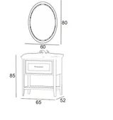 Denko Öykü 65 cm (Antrasit) Banyo Dolabı (Alt Modül Lavabo) thumbnail 3