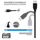 Ropcomp USB Uzatma Kablosu İki Ucu Erkek 100cm thumbnail 3