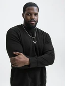 Jack Jones Soho Bisiklet Yaka Büyük Beden Erkek Sweat 12284682 thumbnail 3