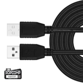 Ropcomp USB Uzatma Kablosu İki Ucu Erkek 100cm thumbnail 1