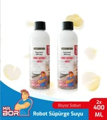 MR.BOR Akıllı Robot Süpürge Suyu 400 Ml. White Soap Beyaz Sabun X 2 Adet - 1