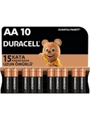 Duracell Alkalin AA Kalem Pil, 1,5 V LR6/MN1500, 10’lu paket thumbnail 1
