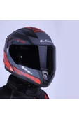 LS2 RAPID 2 XTREET MAT SIYAH - KIRMIZI KASK thumbnail 1