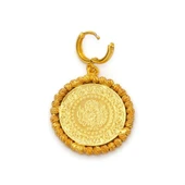 Altın Kaplama Dorikalı Yarım Altın Küpe UNK-824 thumbnail 2