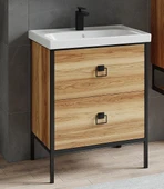 Denko Dila 65 cm (Hazar) Banyo Dolabı (Alt Modül Lavabo) thumbnail 1